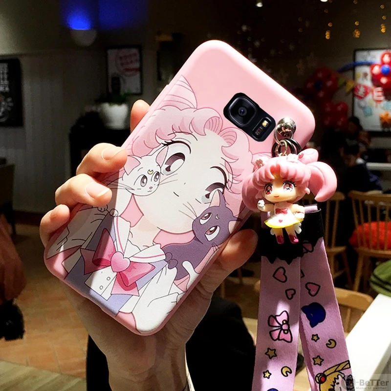 Чехол Сейлор Мун для samsung Примечание 8/9 стильная футболка с изображением