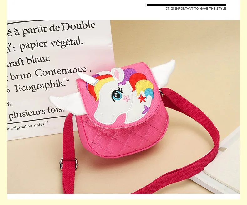 My little pony новая детская сумка через плечо для детского сада Милая вышитая Детская сумка с мультяшным единорогом мини-сумка на плечо