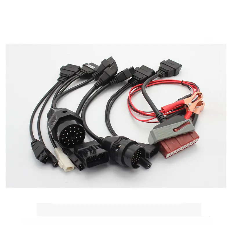 OBD OBD2 автомобильные кабели, грузовые кабели, полный комплект, 8 автомобильных кабелей для автомобиля, для tcs cdp, WOW запчасти, Автомобильный Кабель для сканера CaBD II