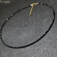 simple black beads short necklace female 2020 fashion jewelry women choker necklaces bijoux femme ladies party necklace