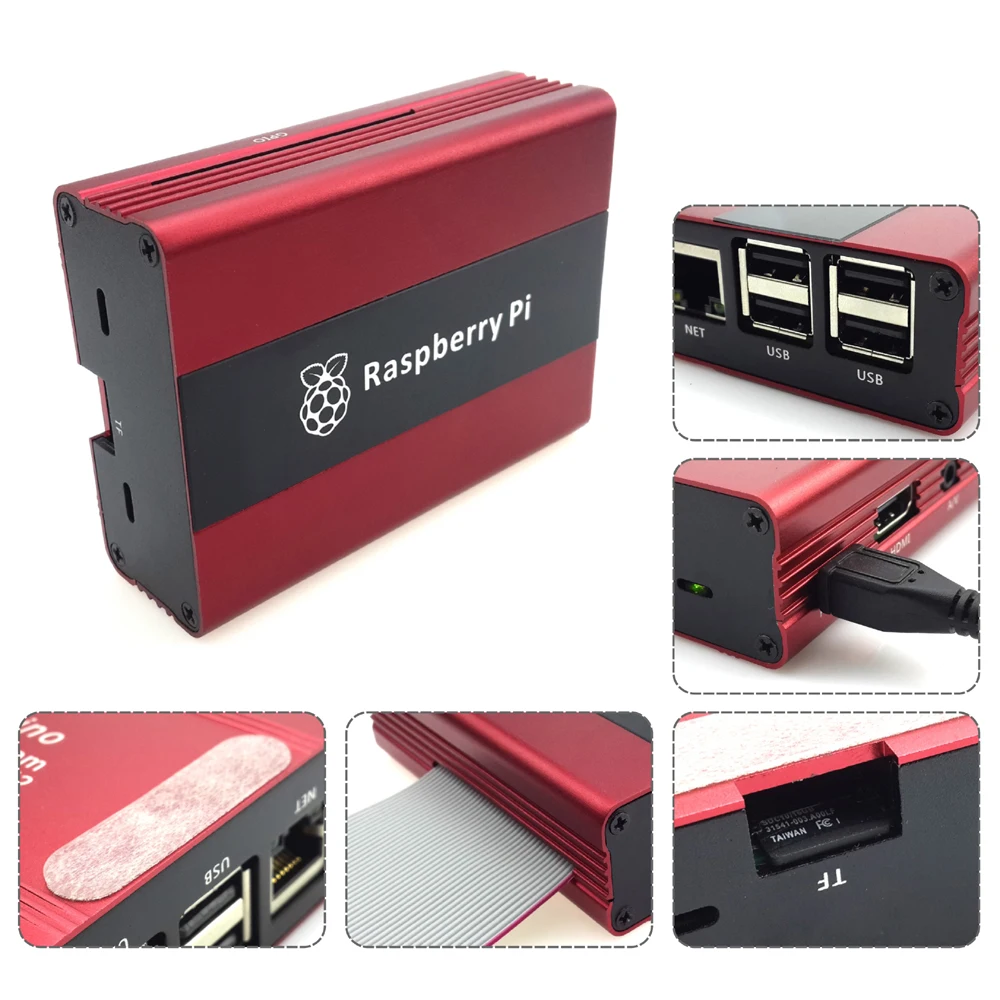 Для Raspberry Pi 3 металлический корпус из алюминиевого сплава Совместимость Rpi3/Rpi2 страховочный кожух из алюминиевого сплава для RPI Box Shell