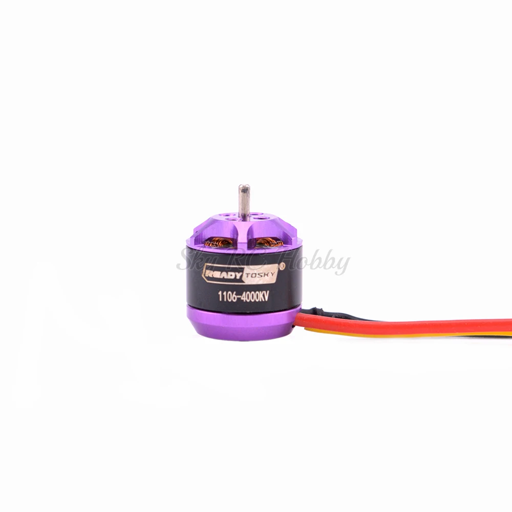 1106 4000KV 3-4S миниатюрный бесщёточный электродвигатель для 60 мм 70 мм 80 мм 90 мм 100 мм FPV RC гоночный Дрон Мультикоптер DIY запасные части