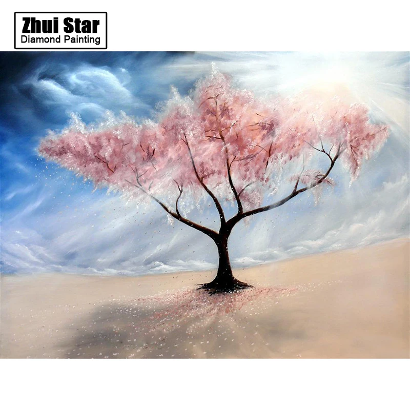 Алмазная мозаика 5D &quotсделай сам&quot икона мечтательного дерева квадратная