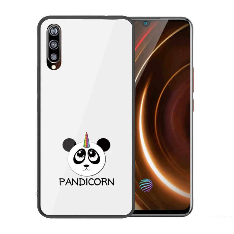 Закаленное стекло крышка для Vivo iQOO Милый Панда чехол Coque Fundas | Мобильные телефоны
