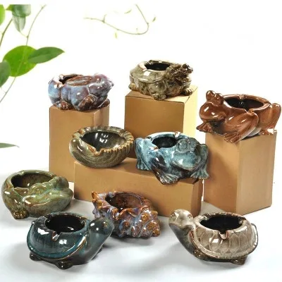 Новогодняя креативная пепельница с изображением животных для автомобиля