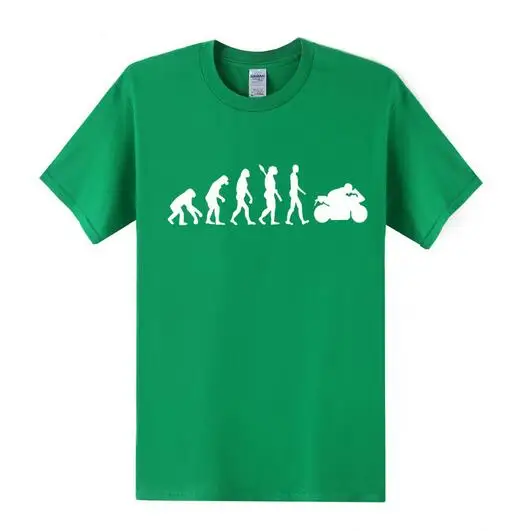 Мотоцикл футболки для мужчин мотоцикл Ape к эволюции футболка летние с короткими