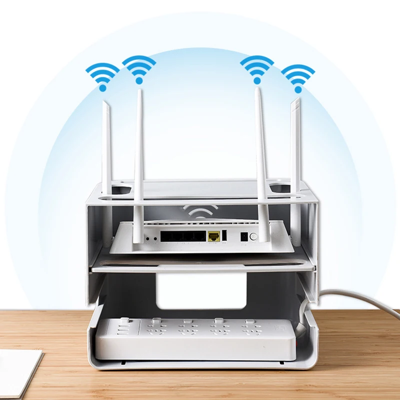 Новый ящик для хранения Wi Fi роутера настенное крепление кабеля питания розетки