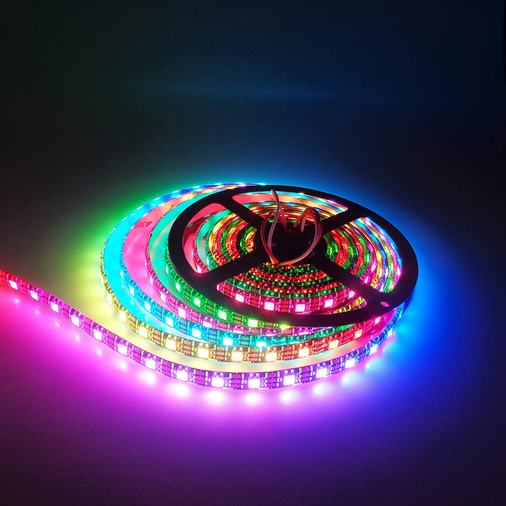 

5V WS2812b Pixels Led strip 1M/2M/3M/4M/5M Addressable individual Dream Magic color 2 colors PCB Holiday house decoration IL