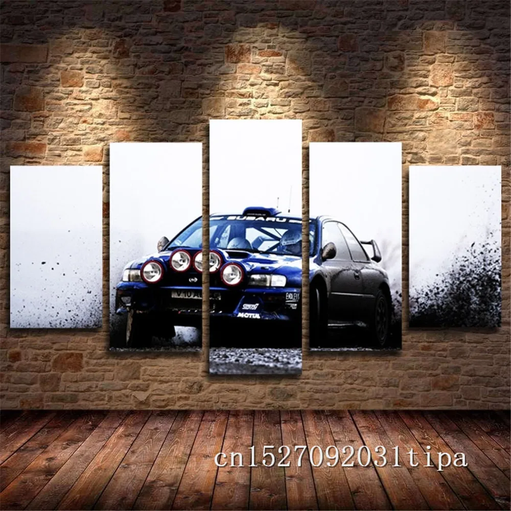 Subaru Leopard WRX STI 5 панель абстрактная настенная живопись маслом плакат напечатанная Картина на холсте картины для гостиной домашний декор