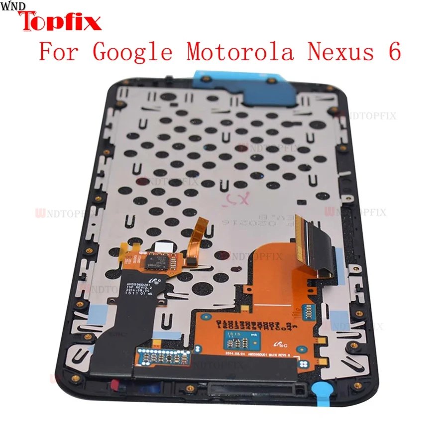 ЖК-дисплей для Motorola Nexus 6 XT1100 XT1103 сенсорный экран дигитайзер в сборе с рамкой 100%