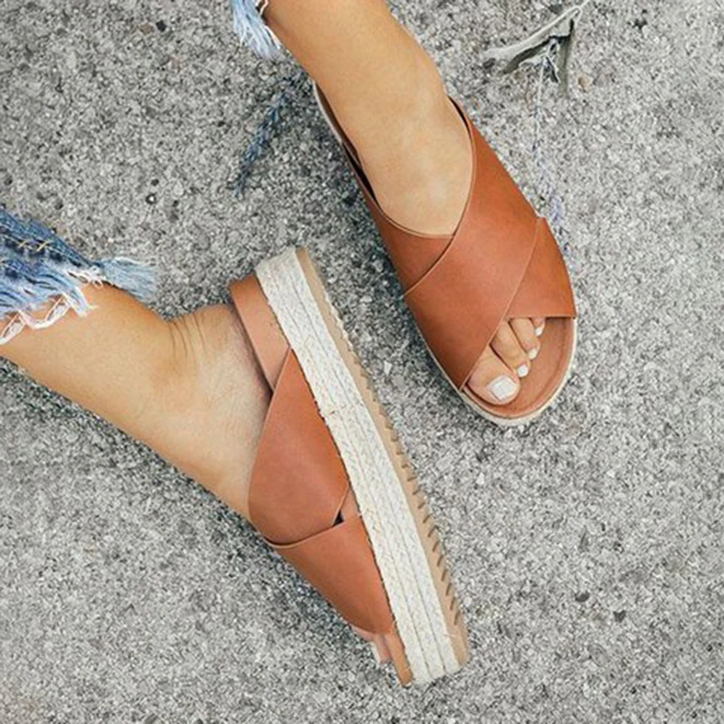 Fip Flops in women's slippers Summer Platform Shoes Wood Women Sandals Clog Wooden High Heel Slippers Zapatillas Plus 35-43 WF27 | Обувь