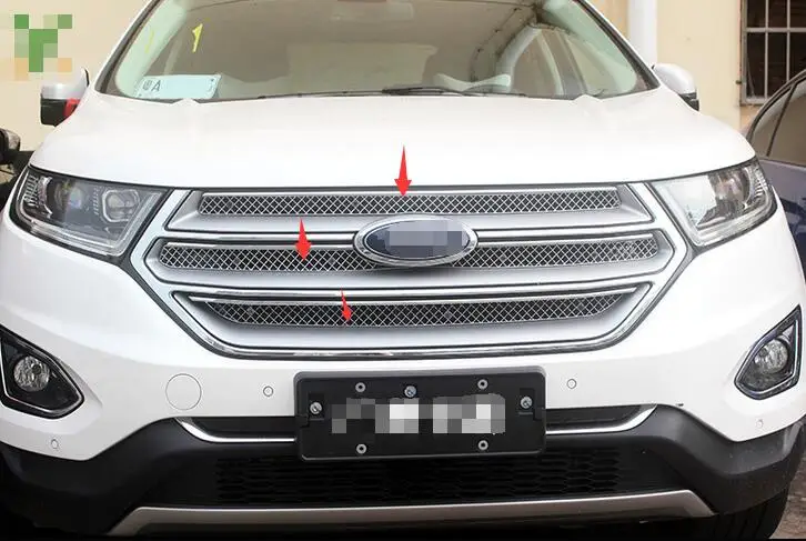 High quality Stainless steel modification car front grille racing grills grill cover for Edge 2015 | Автомобили и мотоциклы