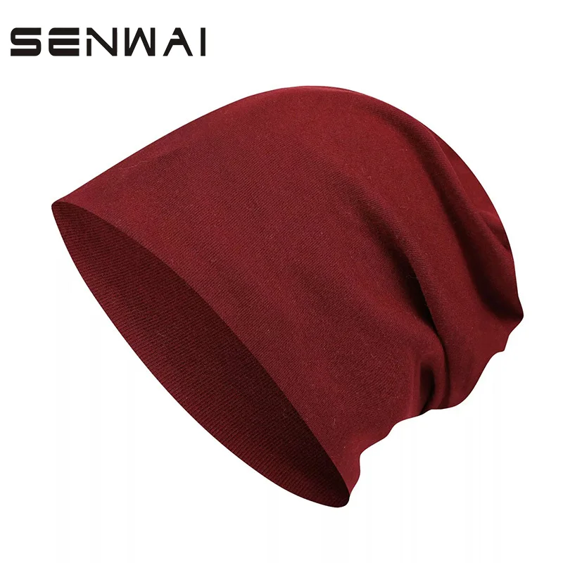 Senwai зимняя шапка унисекс шарф Вязаные Шапки Маска Warm капот теплая мешковатая для