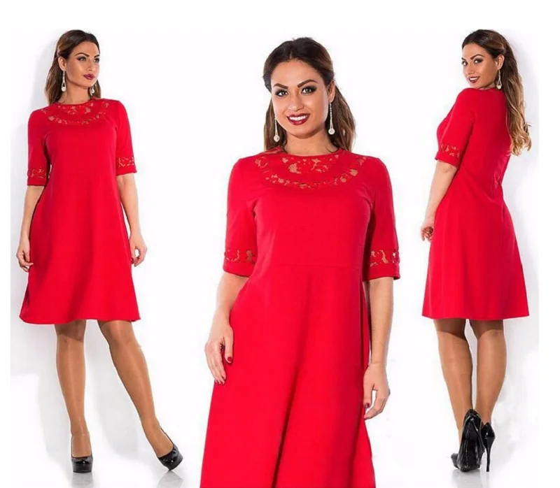 XXXL 4XL 5XL 6XL платье большого размера Лето размера плюс женское кружевное платье с коротким рукавом Повседневное платье женская одежда Vestidos