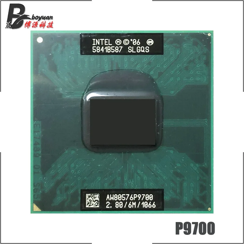 Двухъядерный процессор Intel Core 2 Duo Mobile P9700 SLGQS 8 ГГц с двухъядерным процессором 6 м 25