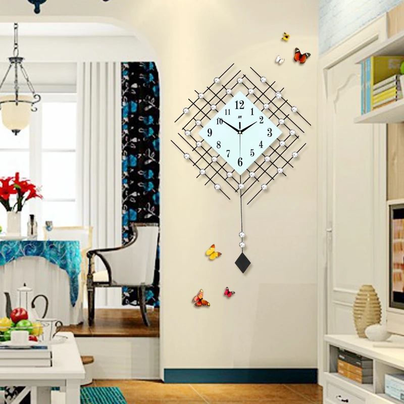 Часы настенные бесшумные из кованого железа 30 шт.|designer wall clock|wall clockwall clock design |