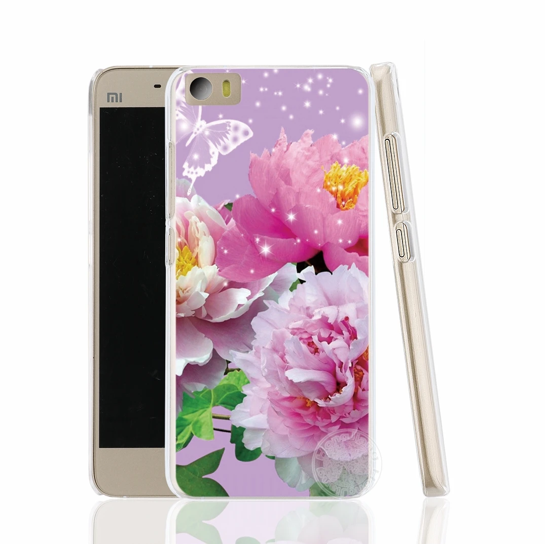 HAMEINUO красный красочный цветочный весенний чехол для девушек телефона Xiaomi M Mi 3 4 5 5S