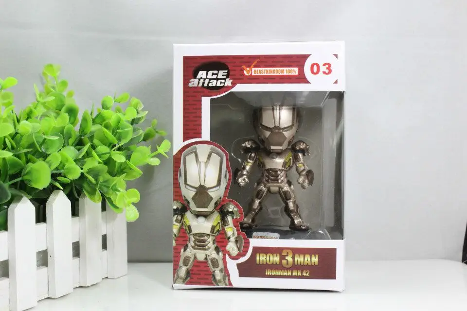 XCZJ Marvel MK42 Железный человек горящими глазами фигурки игрушка в подарок для детей |
