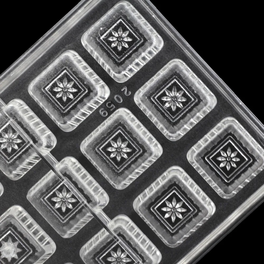 3D кубическая форма из поликарбоната шоколадная для инъекций леденец пудинг желе