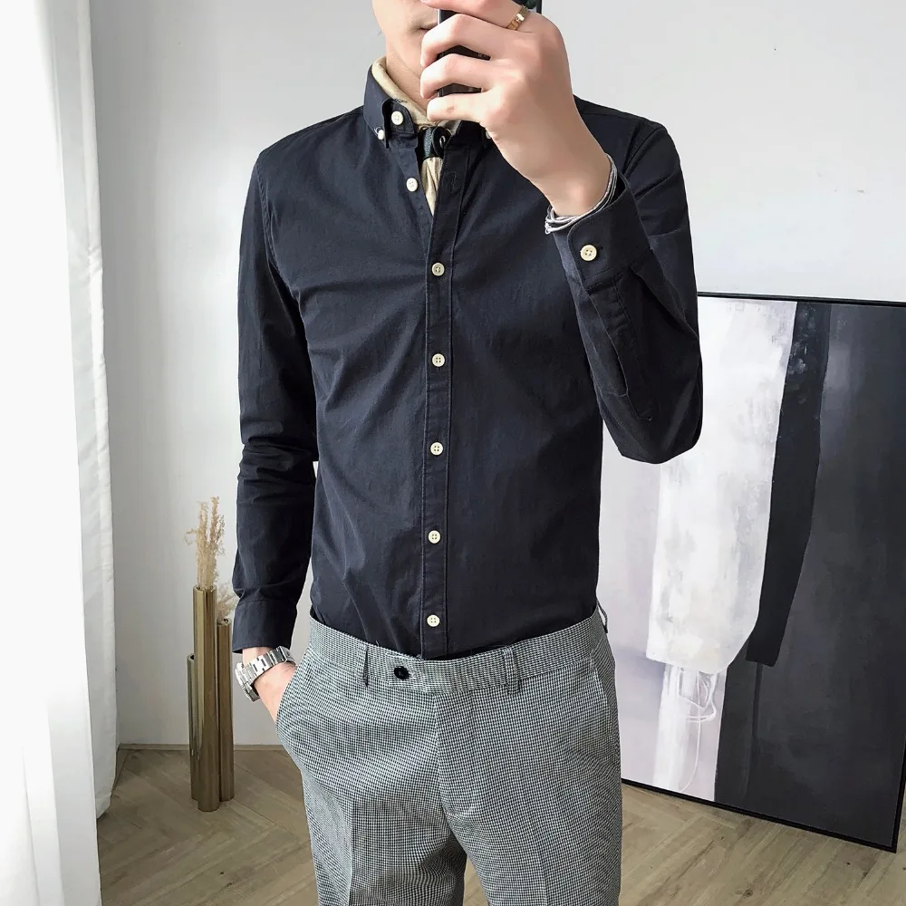 2018 одежда на осень и зиму в Корейском стиле самосовершенствования Мужская