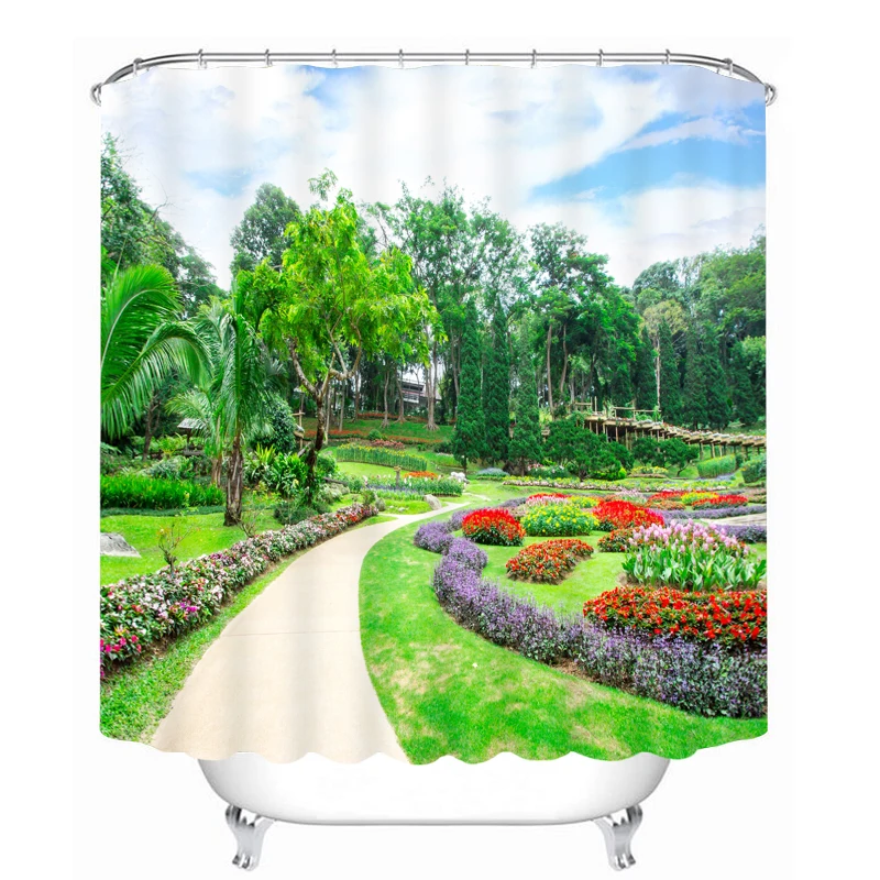 Водонепроницаемые занавески для душа с 3D принтом крючками|shower curtain|shower curtain bathcurtain bath |