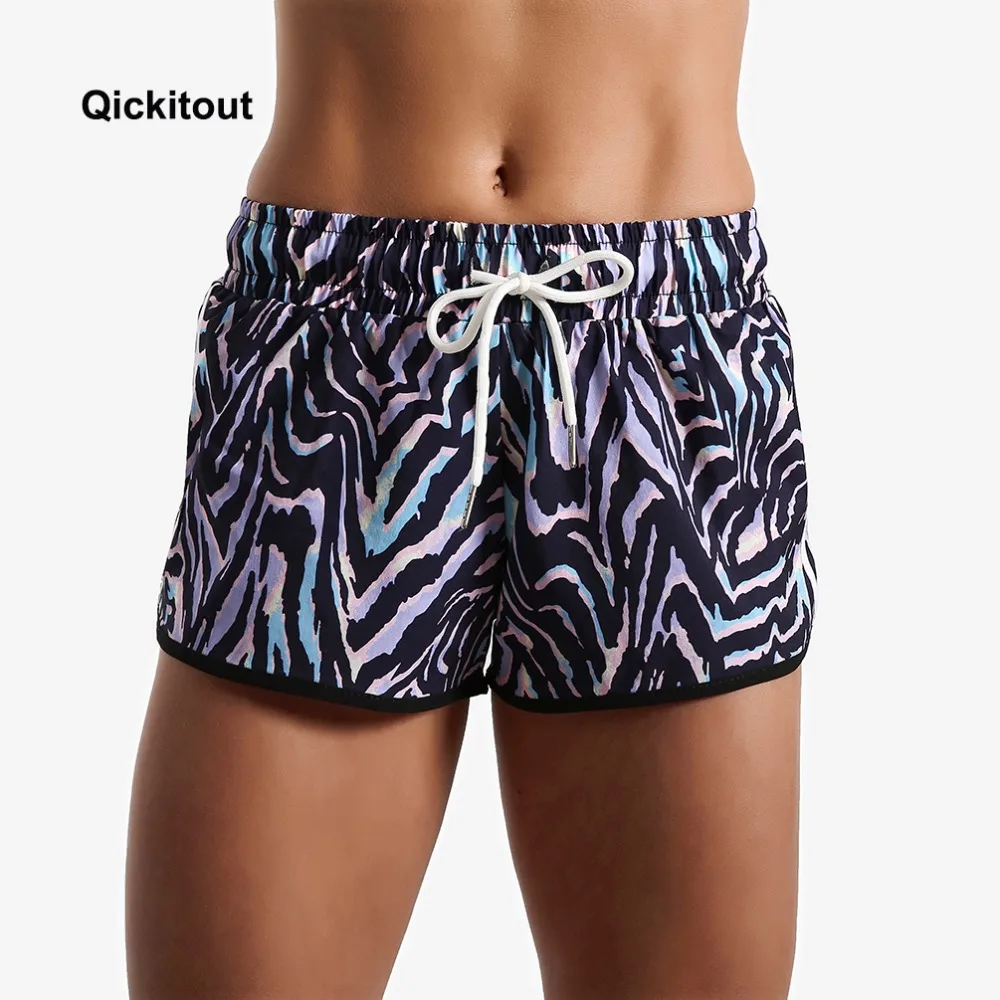 Женские шорты Qickitout женские короткие брюки одежда для фитнеса сексуальные с