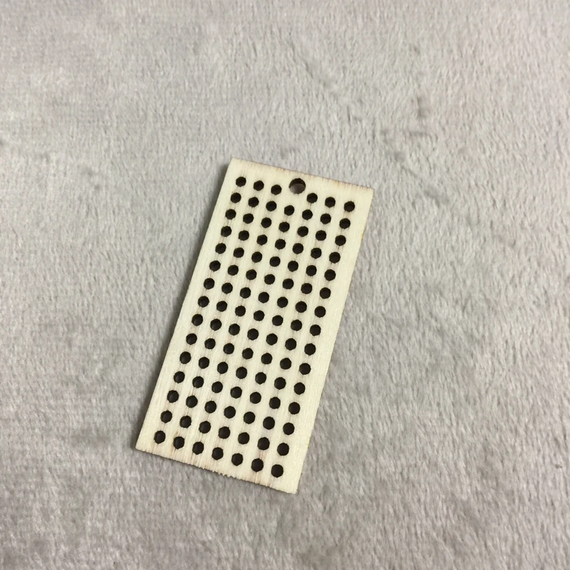 

SALE! Mini Rectangle Wooden Cross Stitch Pendant