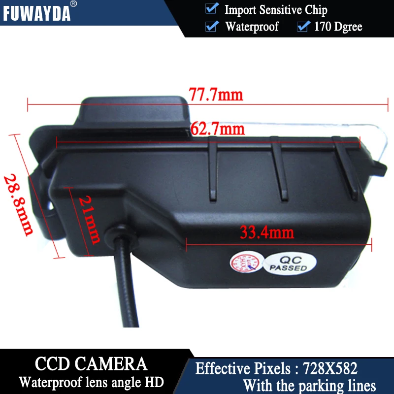 FUWAYDA Беспроводная CCD Автомобильная камера заднего вида для VW Volkswagen Polo V (6R)/ Golf 6 VI/