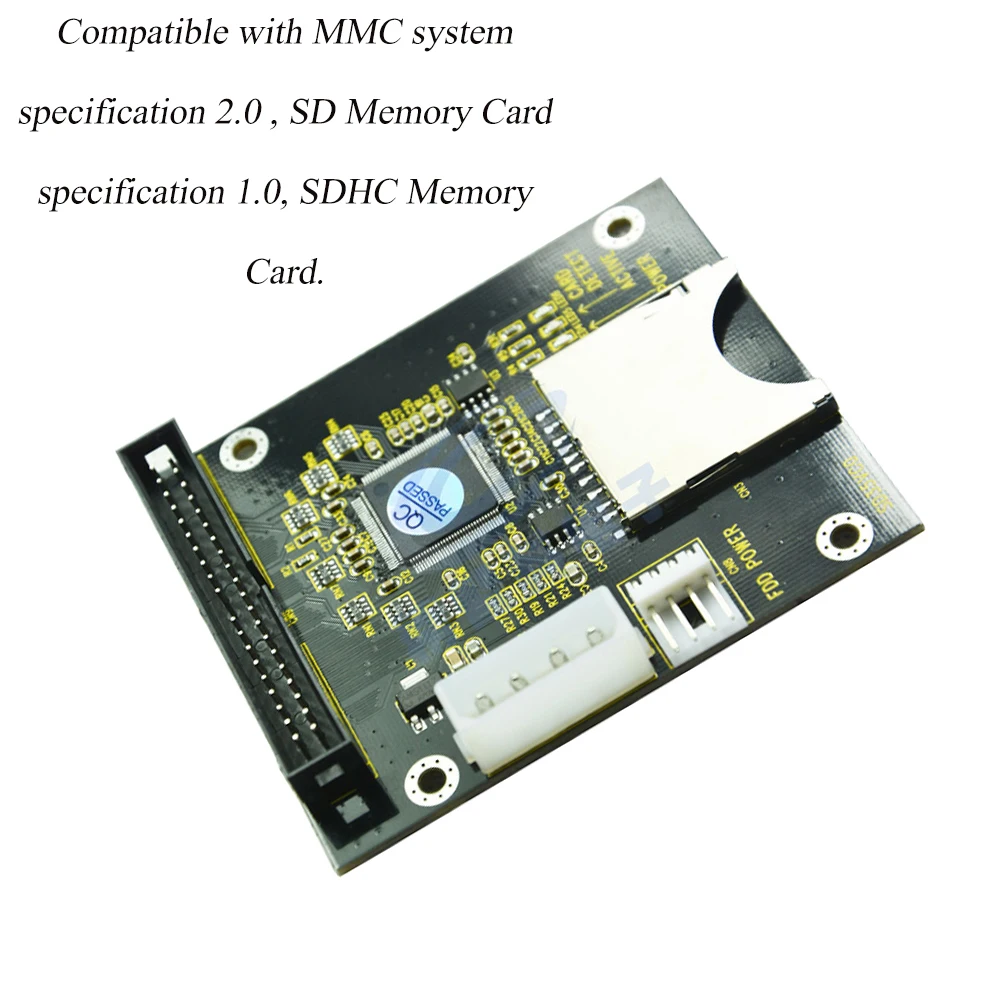 Цифровой SD SDHC карта памяти TF IDE 3 5 дюйма 40 Pin Male адаптер для жесткого диска