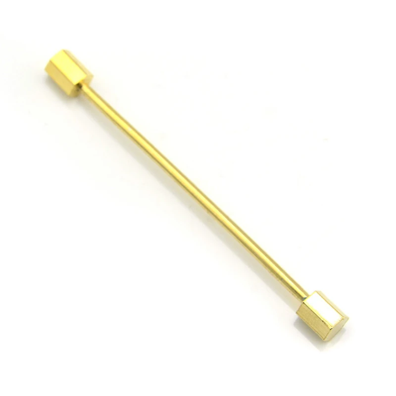 Модная мужская рубашка воротник для свадьбы медный с металлическим воротником