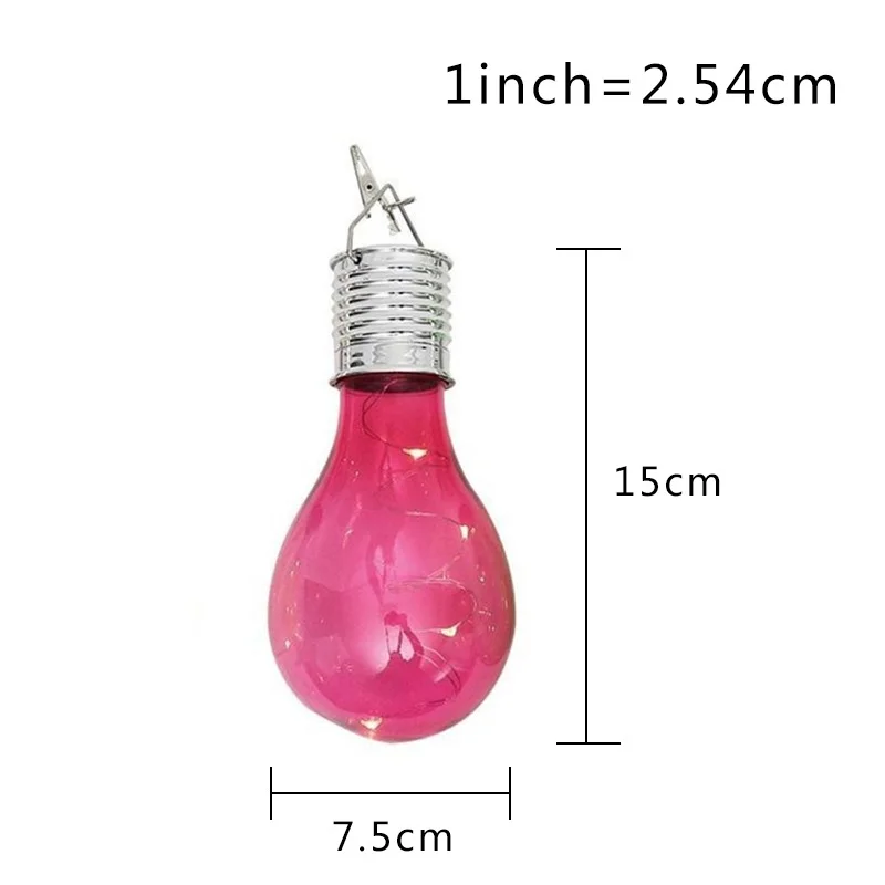 

Fashion Creative Colorful LED Solar Lamp Garden Camping Hanging Light Beautiful Outdoor Decoration Waterproof LED Bulb