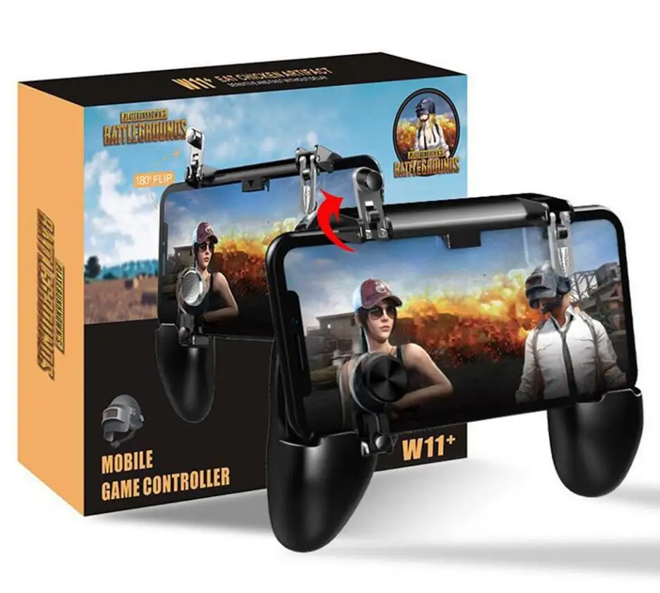 New Mobile Gamepad Joystick Metal L1 R1 Trigger Game Shooter Controller for iPhone Android Phone Gaming | Электроника