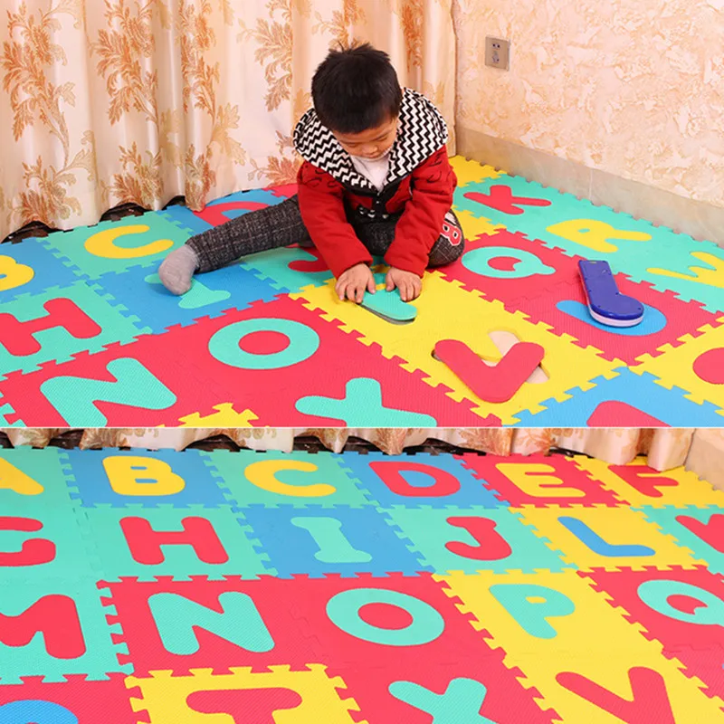 Высокое качество экологичный номер/алфавит буквы ABC пазл ползающий