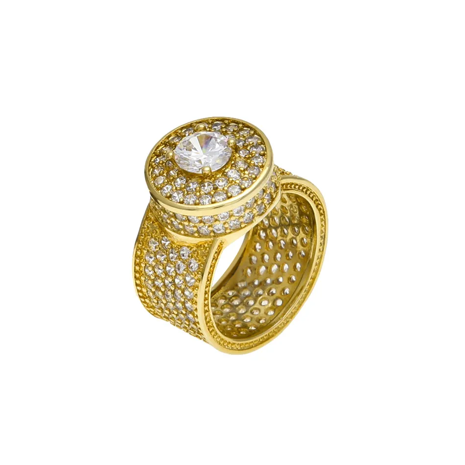UWIN, новинка, рок, хип-хоп кольцо для мужчин, серебро, Iced Out, Bling, AAA, циркон, горный хрусталь, кристалл, медь, кольца, модные, Панк ювелирные изделия