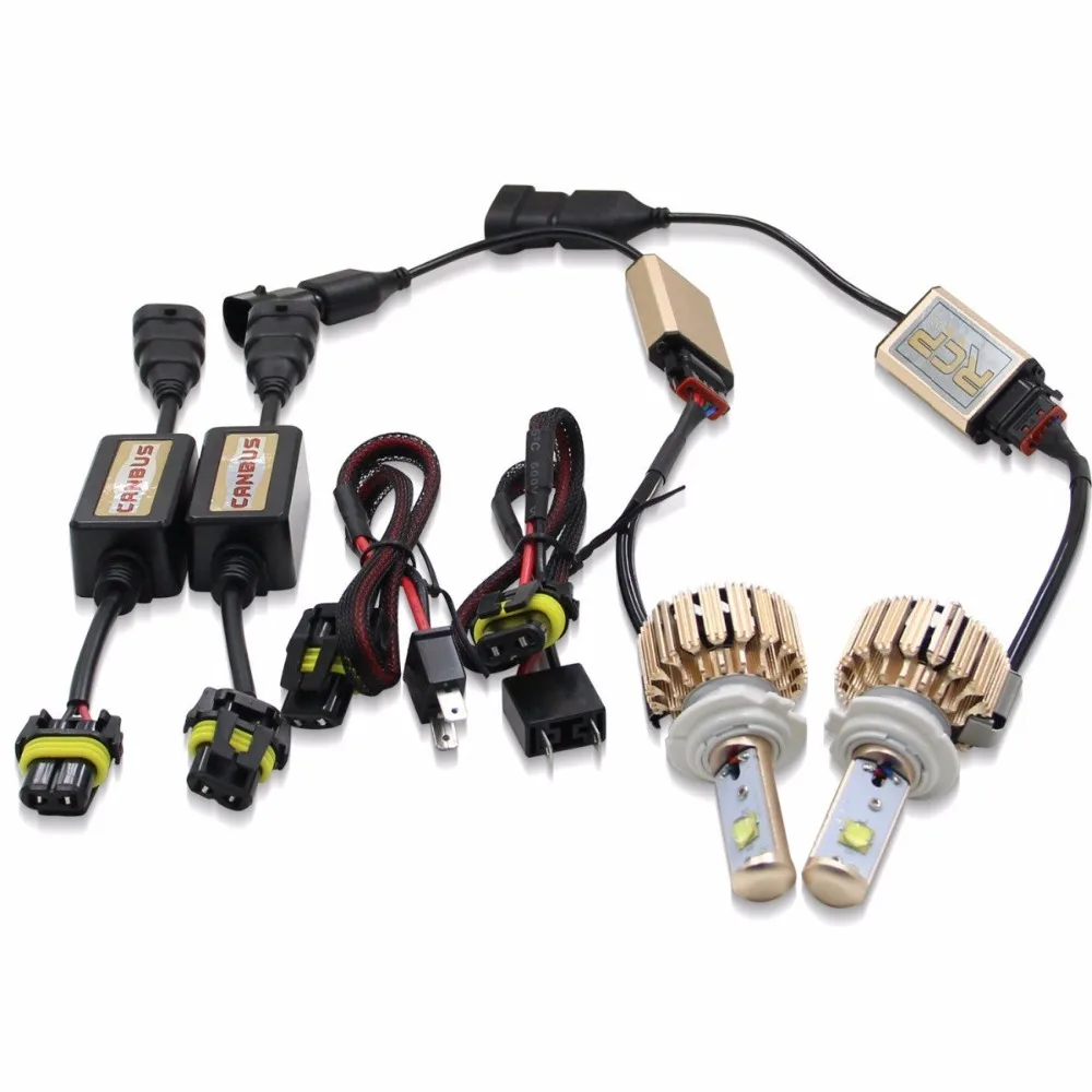 

Error Free Car H7 Turbo 60W Waterproof LED Headlights CREE Chips Led Bulbs 6K 7000Lm + Canbus Kit (1 Pair)-2 Year Warranty