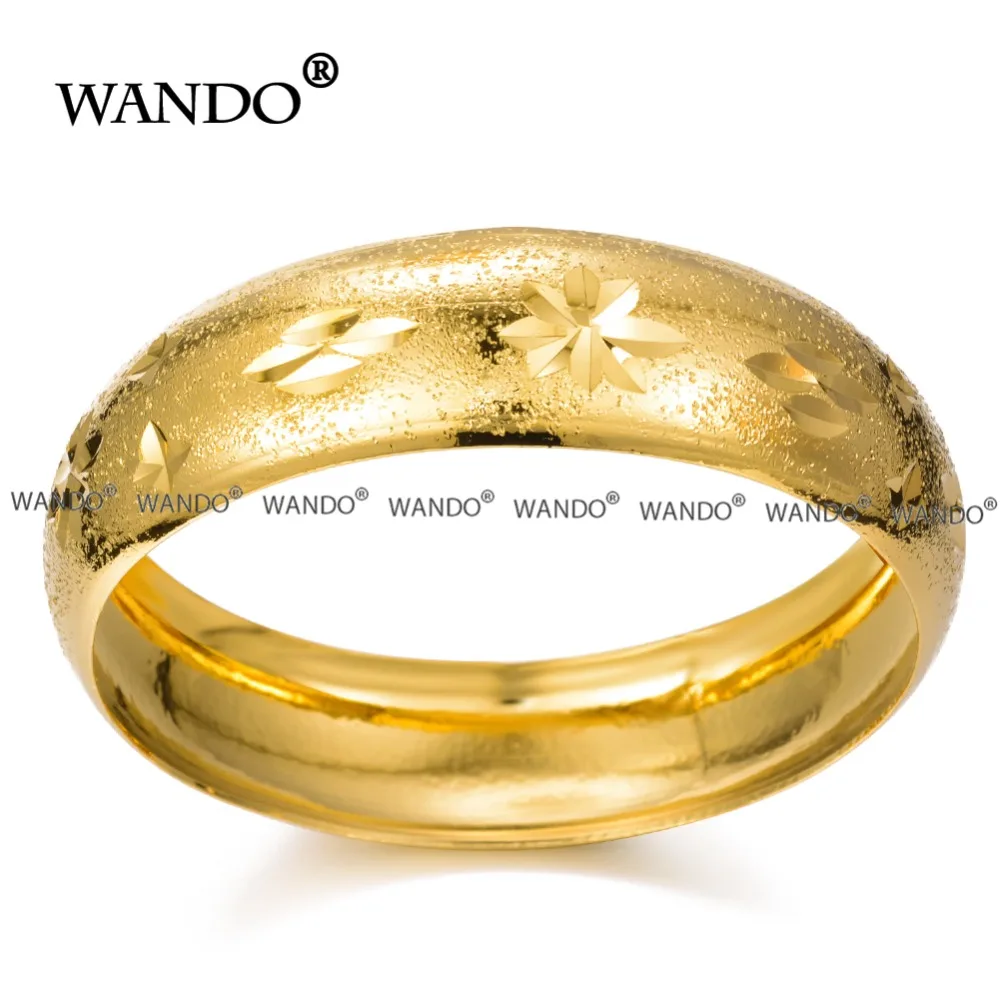 WANDO новейший большой широкий браслет в эфиопском стиле/золотой цвет браслеты и браслеты Дубай Африканский для мужчин и женщин ювелирные изделия b41