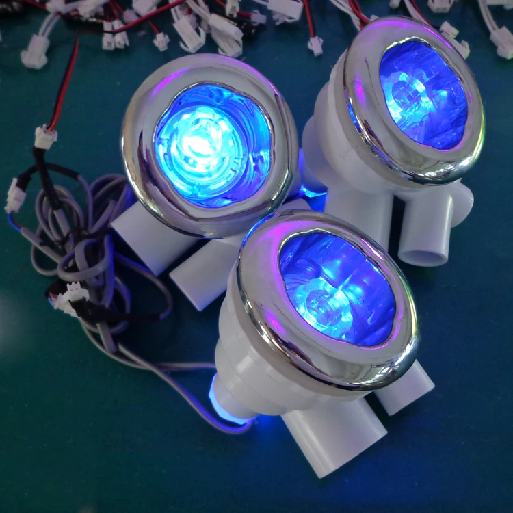 4 шт. Встроенная ABS Водонепроницаемая RGB цветная подводная Светодиодная лампа для