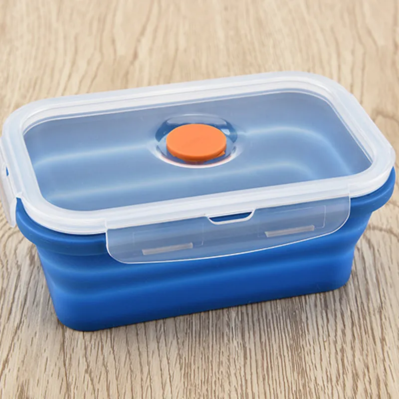 Silicone Bento Box Folding Lunch Bowl Food Storage Container Boxes Tableware TN99 | Дом и сад