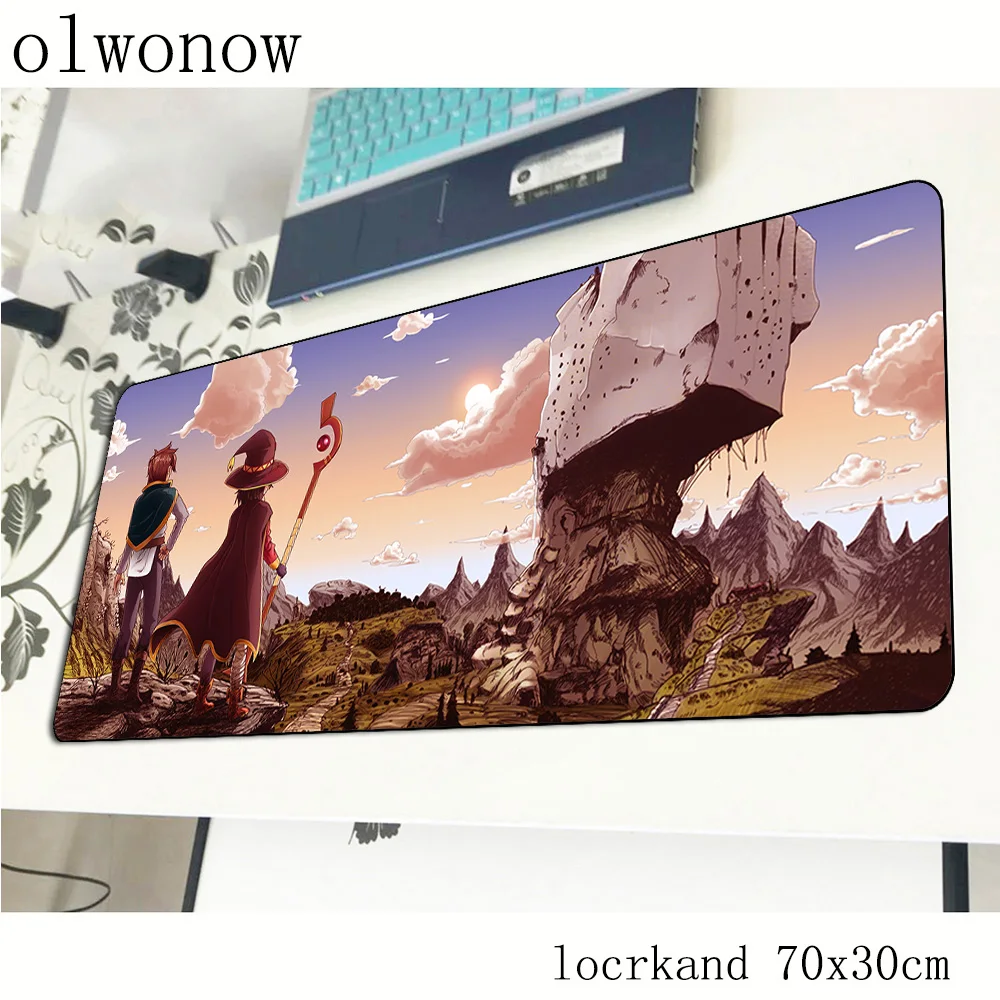 Konosuba коврик для мыши с рисунком HD компьютерный геймерский красивый 70x30 см padmouse