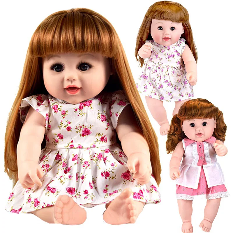 Большая! 48 см Детские vinly Dol Мода reborn boneca l реалистичные игрушки для девочек 18 9