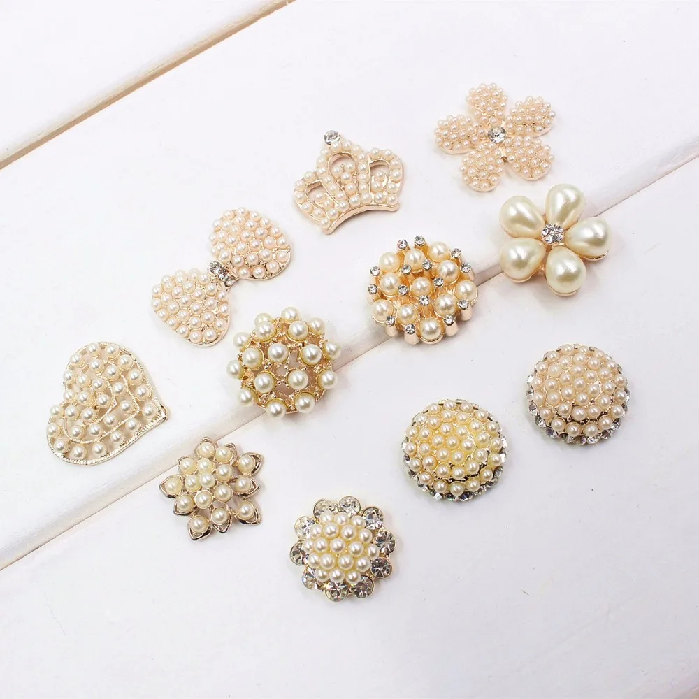 

1612277 , 1 pcs Alloy pearl Rhinestone Beads costume jewelry accessories material, bow ornament, DIY handmade materials
