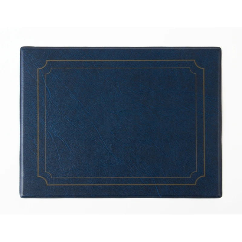 

PVC Placemats Waterproof Table Mats For Dining Coasters Pads Blue 205X265mm 6 PCS