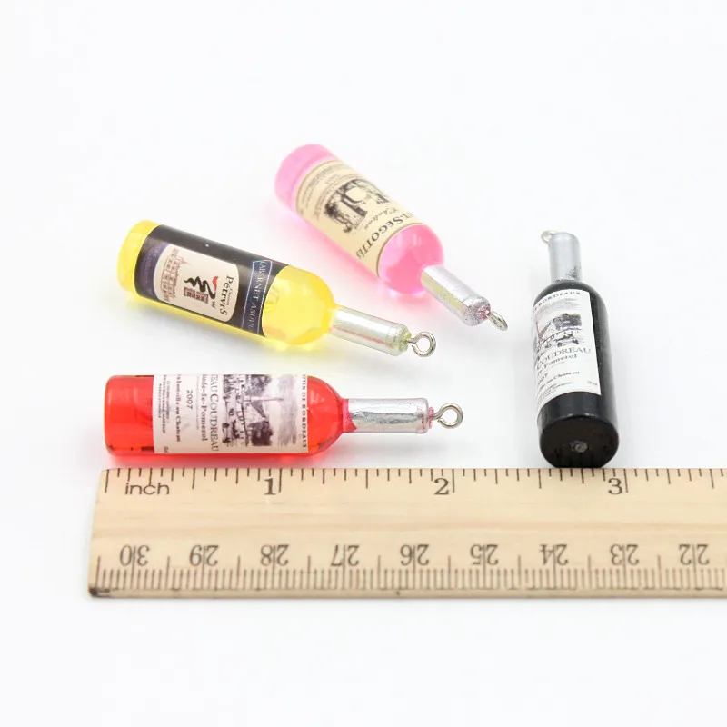 60 шт./лот пурпурная мини бутылка для вина украшения сделай сам пластиковые