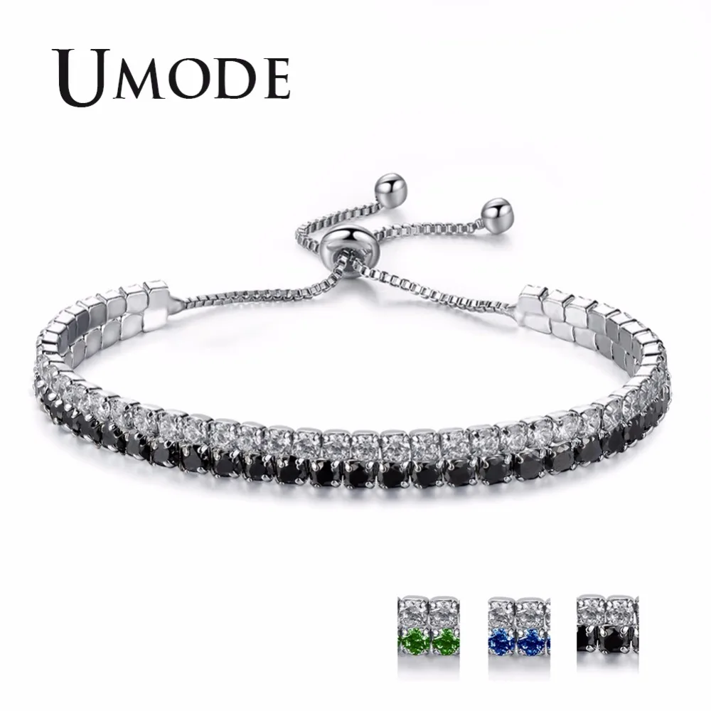 Модный женский браслет с фианитами UMODE Ювелирное Украшение для тенниса