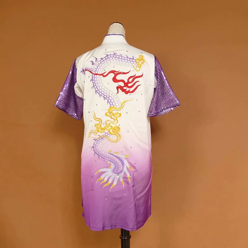 Wushu taichi одежда тайцзи changquan Униформа боевых искусств соревнование вышитая kungfu