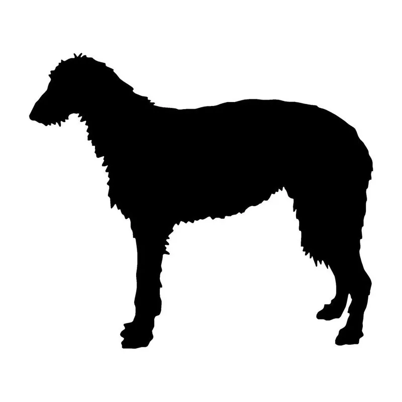 

14.7*12.7CM Deerhound Dog Car Styling Animal Decorative Decal Personalized Cartoon Car Sticker C6-0763