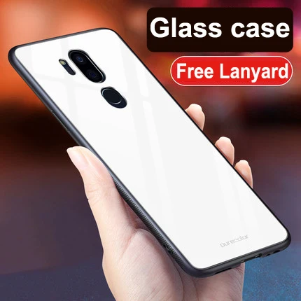 A2 Для LG G7 чехол G7ThinQ животный узор закаленное стекло задняя крышка чехол LGG7 G7 ThinQ G710 ударопрочный стеклянный чехол для LG G7 тонкий Q - Цвет: A2