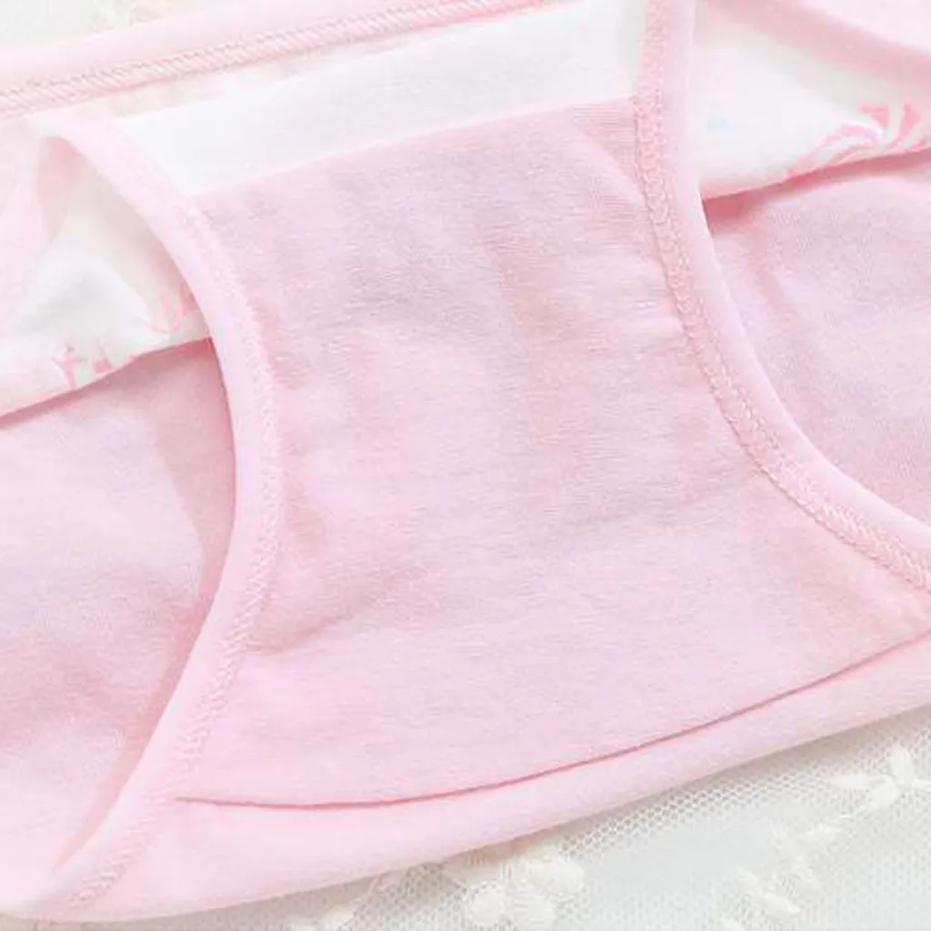 Детские хлопковые трусы SAGACE 4 шт. милое нижнее белье для маленьких девочек мягкие