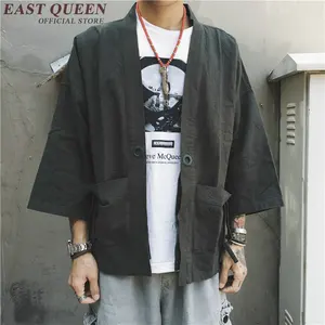 Японское кимоно KK1011, кардиган для мужчин, юката, женская одежда, жакет, рубашка, юката