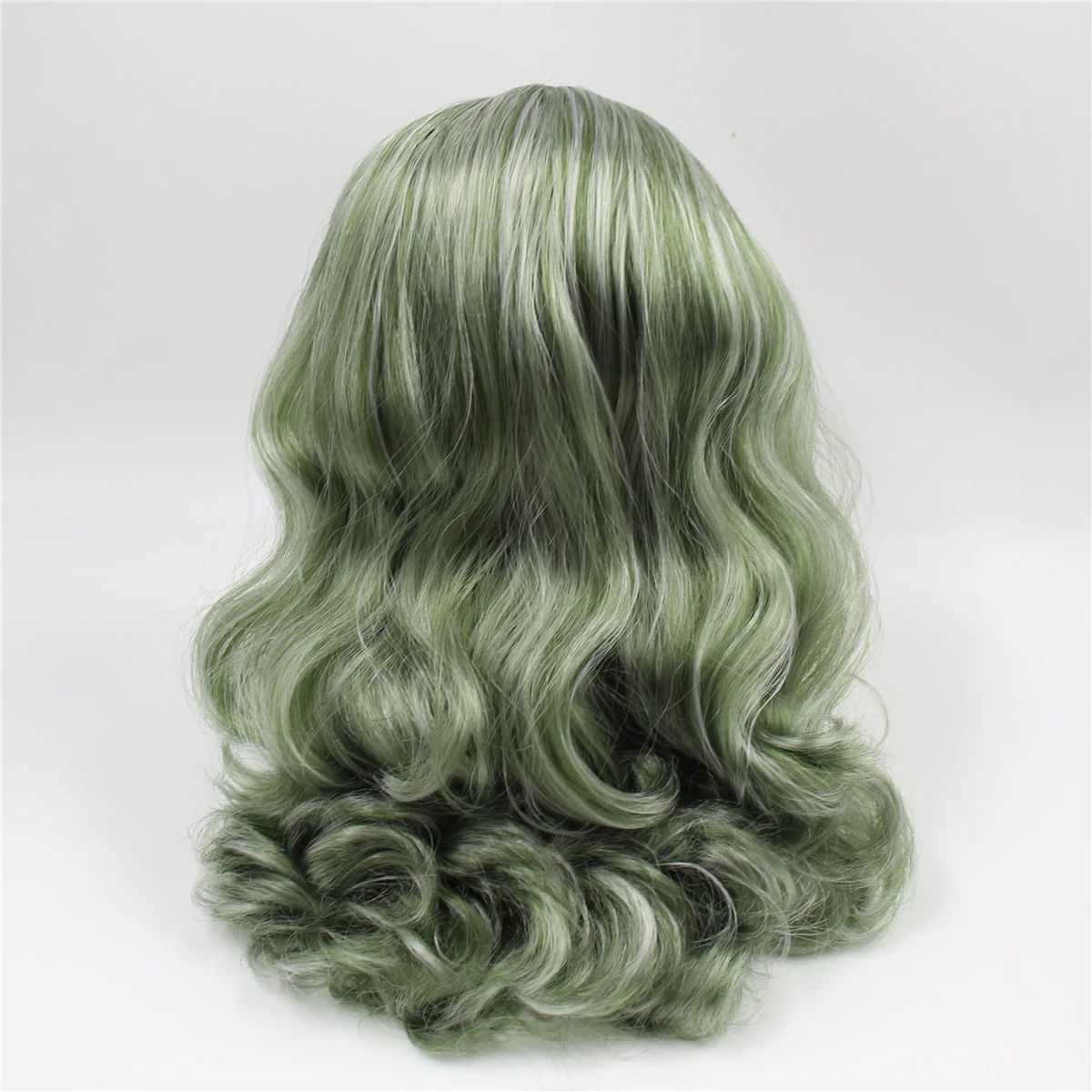 DBS blyth кукла ледяной RBL головы и купола Микс зеленый парик волос для DIY на